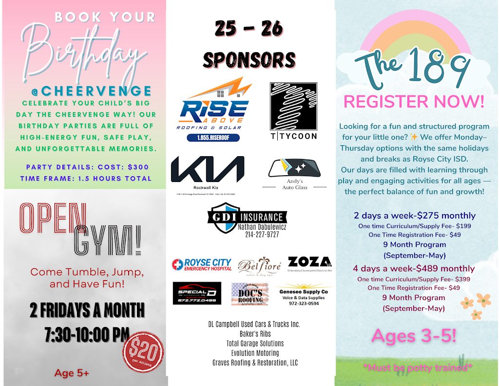  Cheervenge Tumbling & Cheer