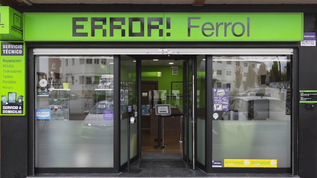 ERROR! Ferrol | Reparacion de Moviles, Ordenadores y Otros