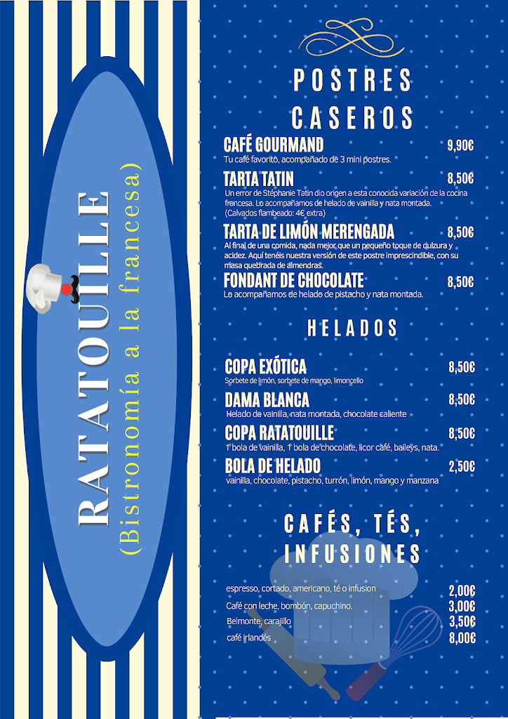 Restaurante La Perla — Carta
