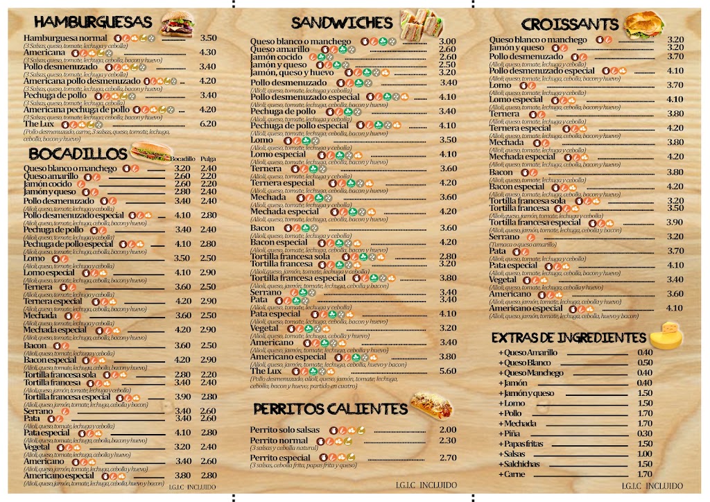 The Lux Coffee — Carta