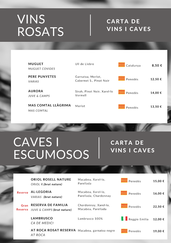 Restaurante El Gaucho Italiano s.l. — Carta