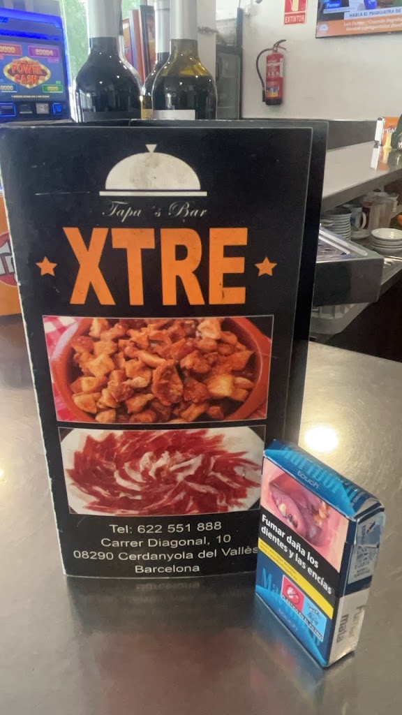 Bar Xtre — Carta