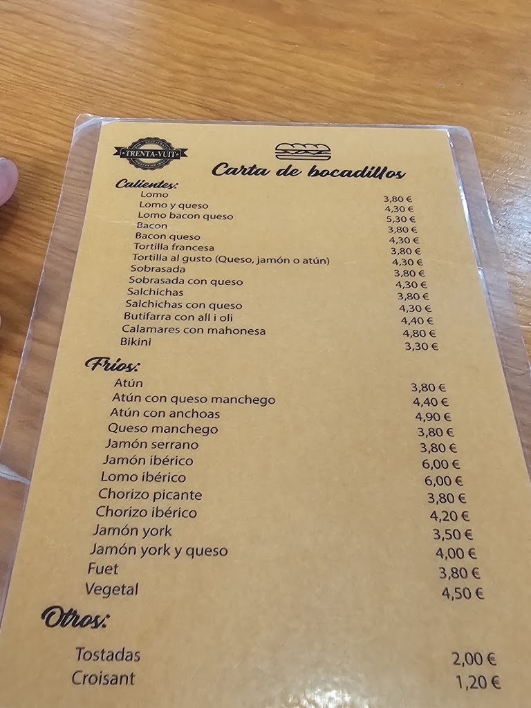 Nuestro Bar Restaurante Colombiana — Carta