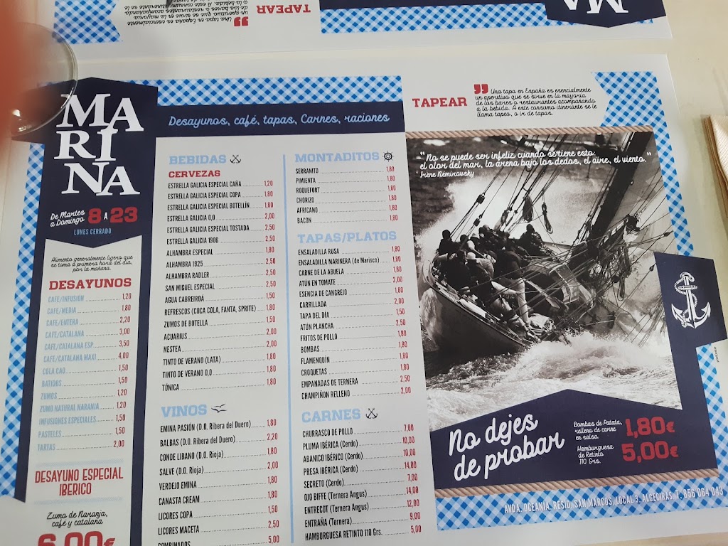 Cafeteria Esencia — Carta