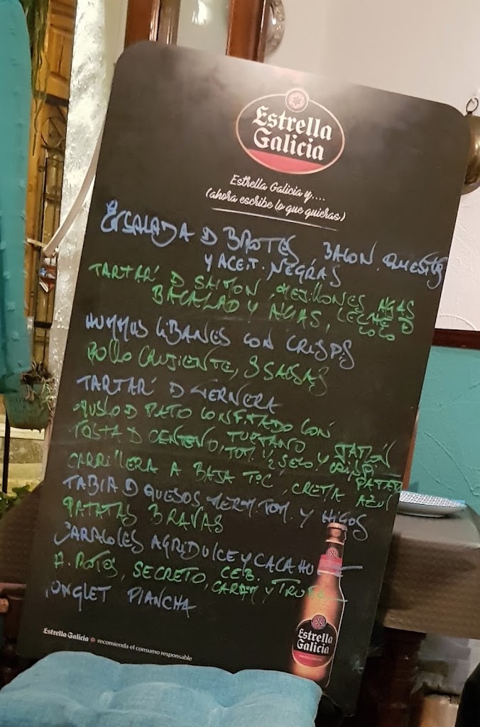 Restaurante Cajita Azul — Carta