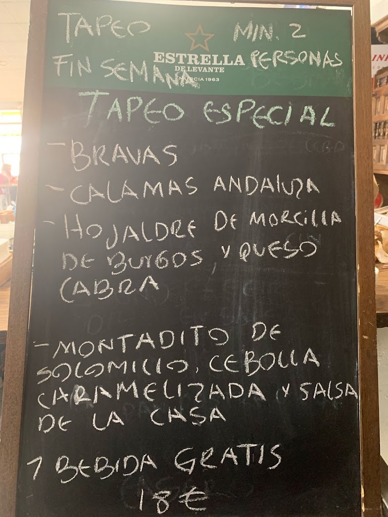 Bar Restaurante Aeroclub Mutxamel — Carta