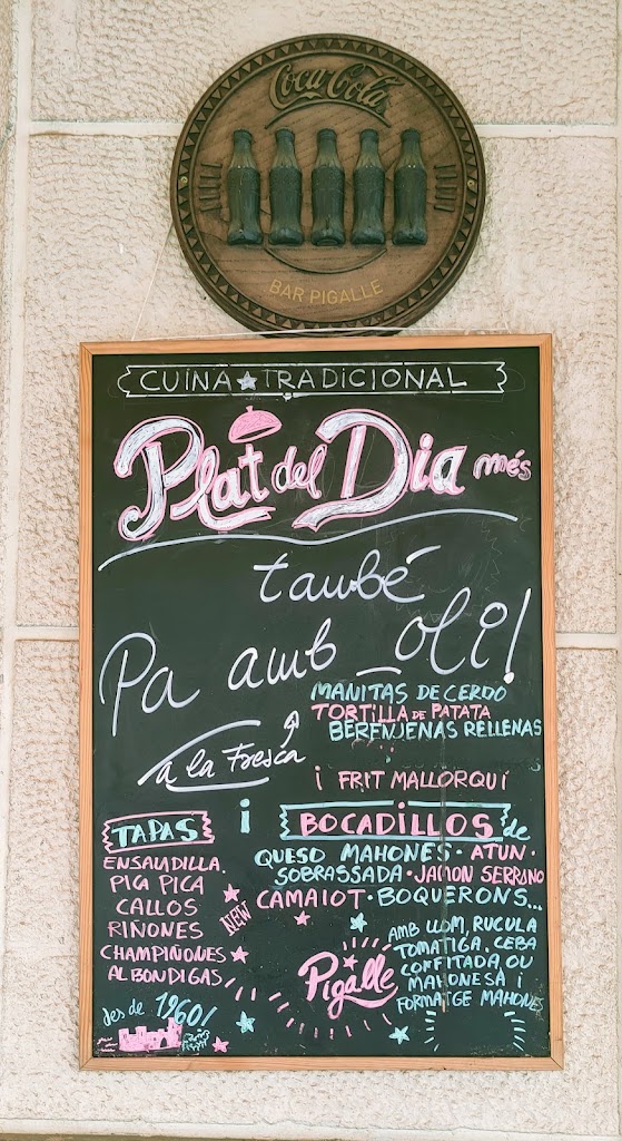 Bar Pigalle — Carta