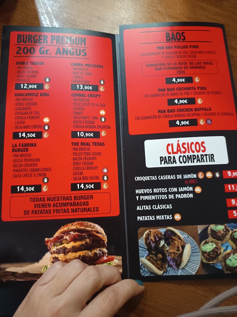 LAPAU BURGER - TEX MEX — Carta