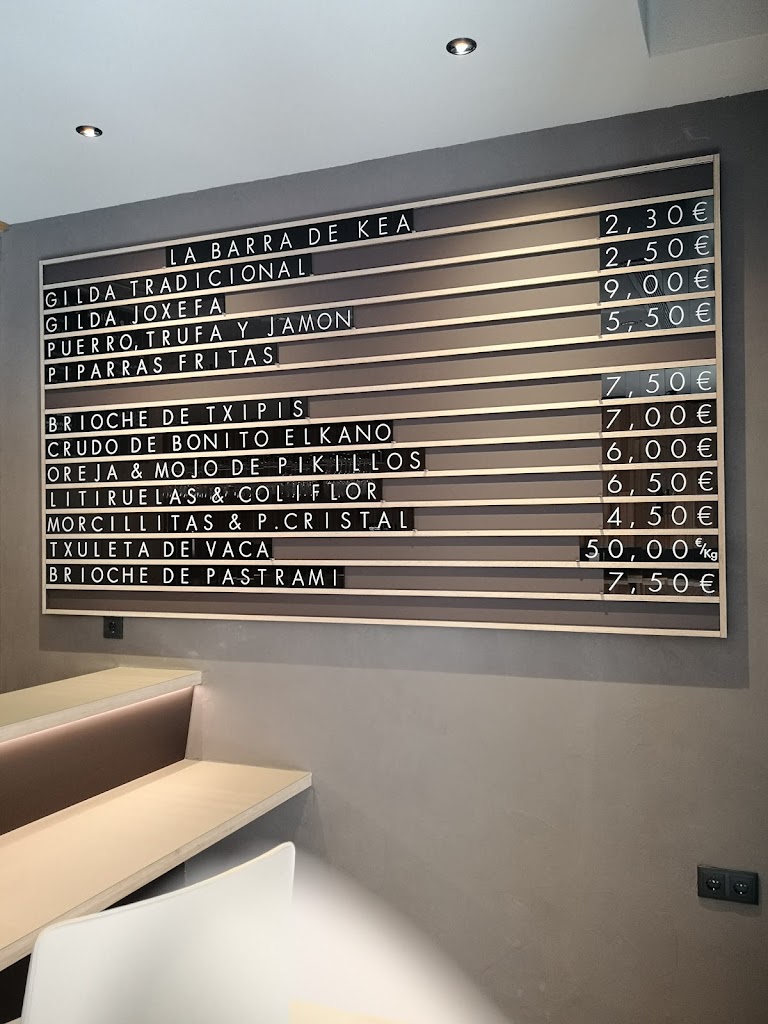 KEA Basque Fine Food — Carta
