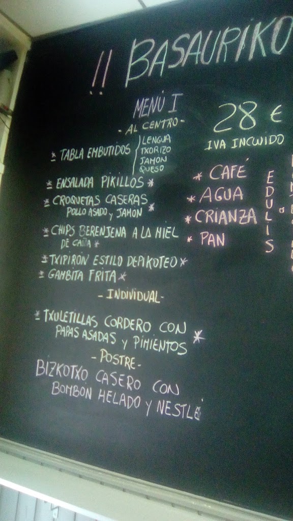 Bar Depikoteo — Carta