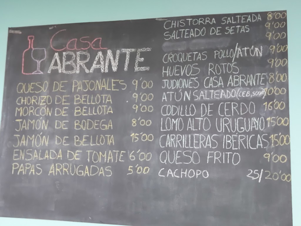 Casa Abrante Tasca — Carta