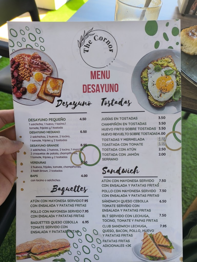 Thecornerbargrill — Carta