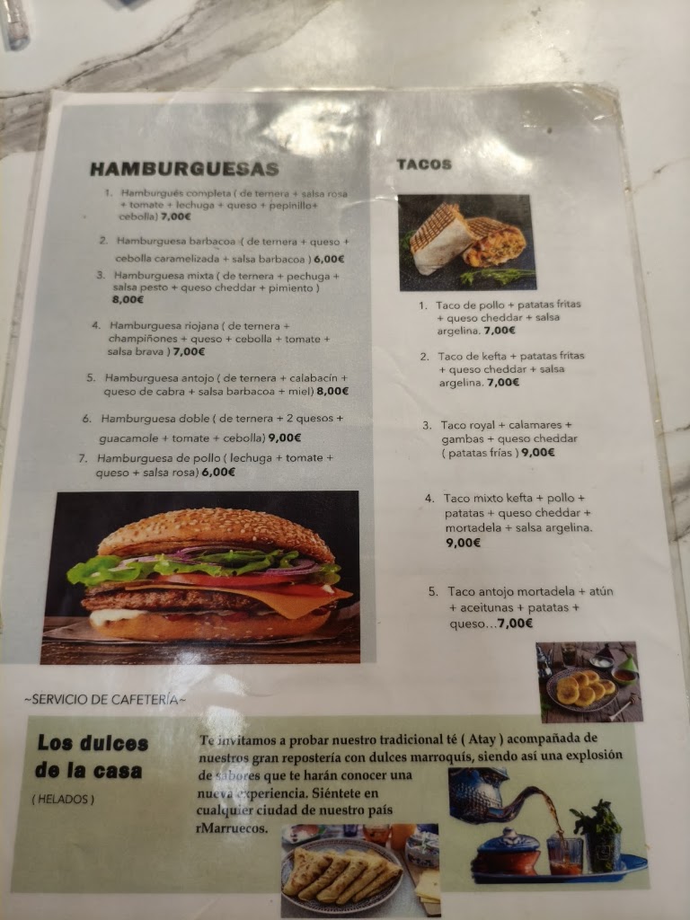 Antojo Halal — Carta