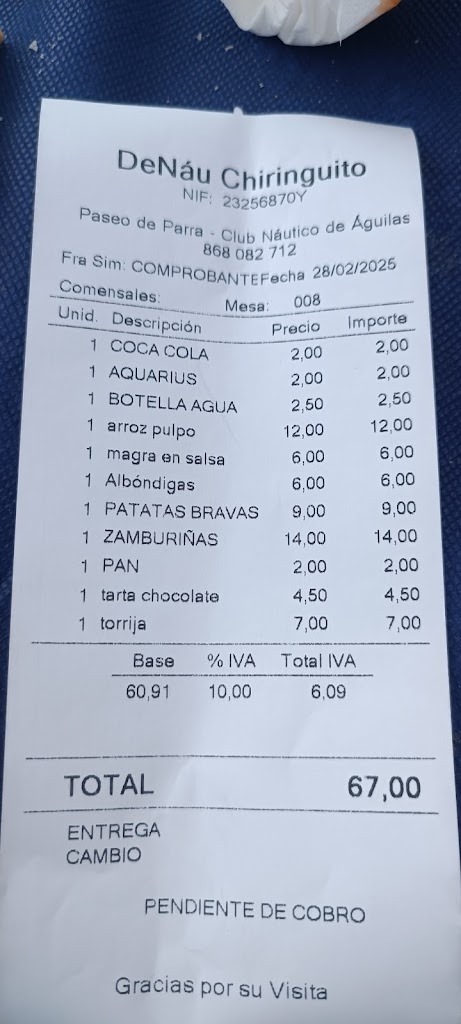 Restaurante Cafeteria Nautico — Mas recientes