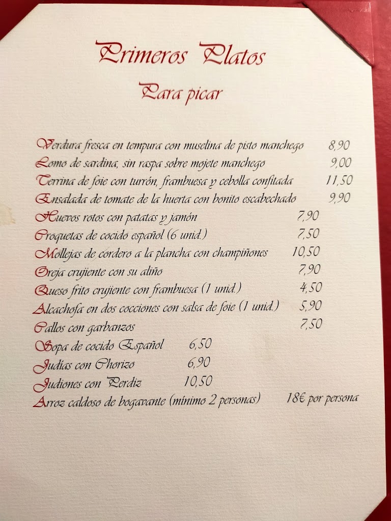 Casa Marlo — Carta