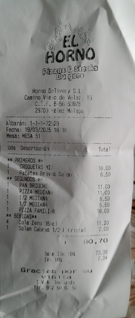El Horno Velez-Malaga — Mas recientes
