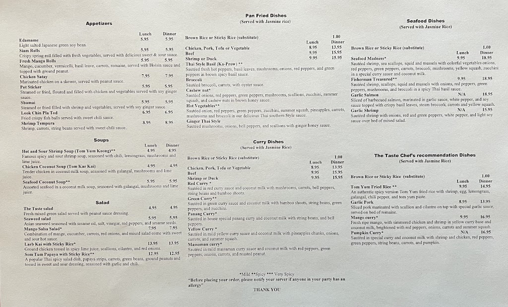 The Taste Thai Cuisine