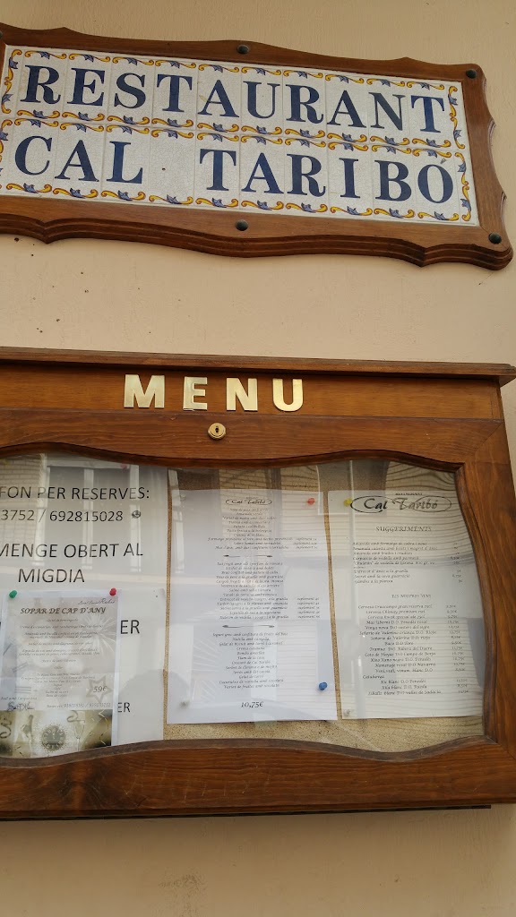Restaurant Cal Taribo — Carta