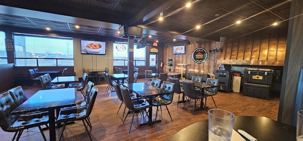Modern Garage Kitchen and Bar in Fort-St-John