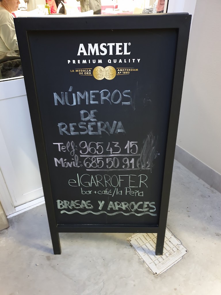 Restaurante El Garrofer de la pena — Carta