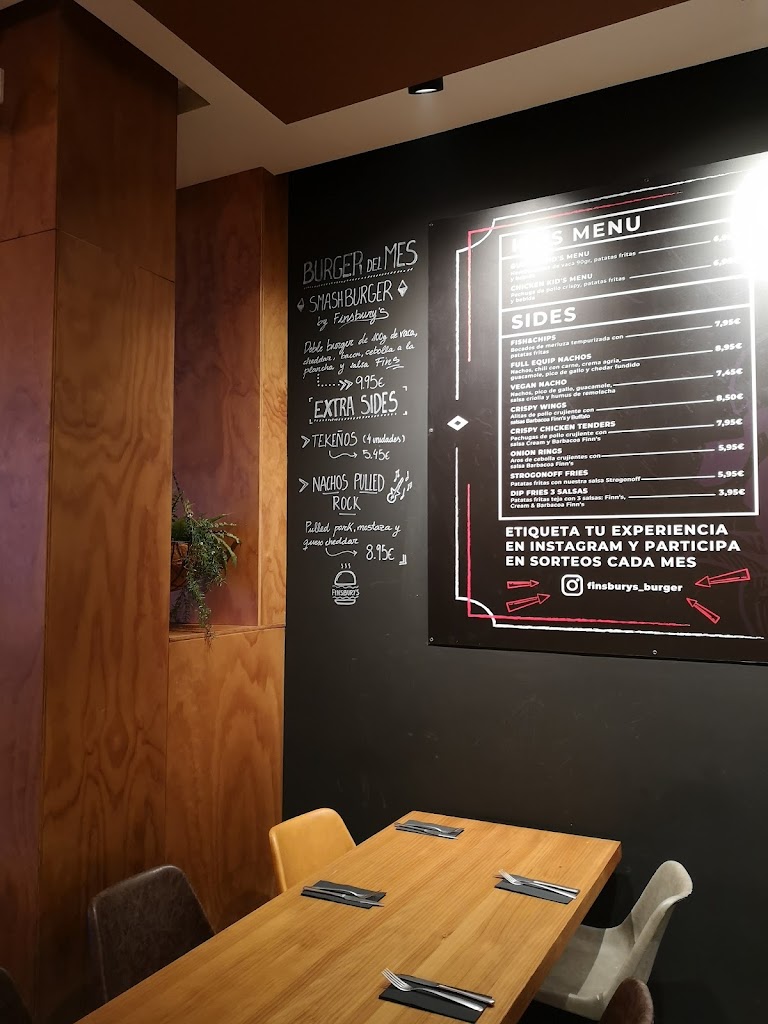 Finsbury's Burger Social — Carta