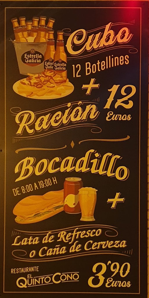 El Quinto Cono — Carta