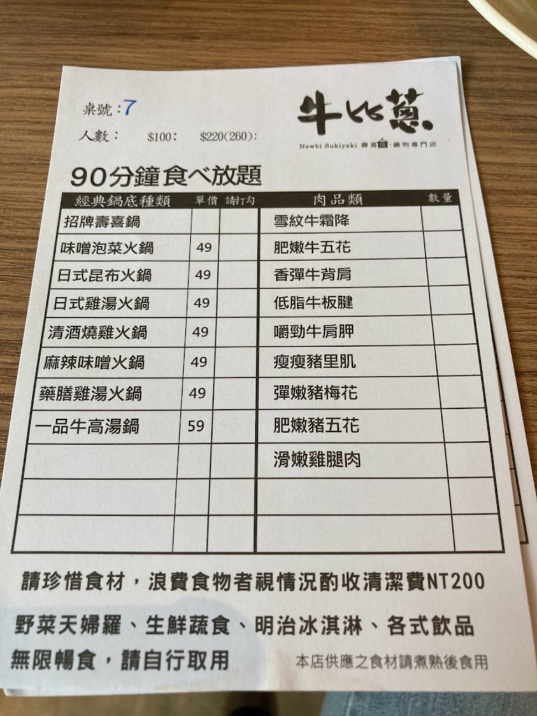 牛比蔥壽喜燒吃到飽專門店-朝富店 的照片