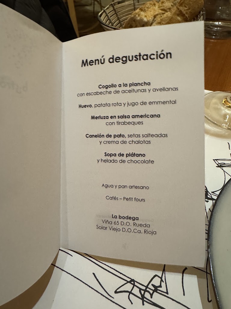 Bistro Guggenheim Bilbao — Carta