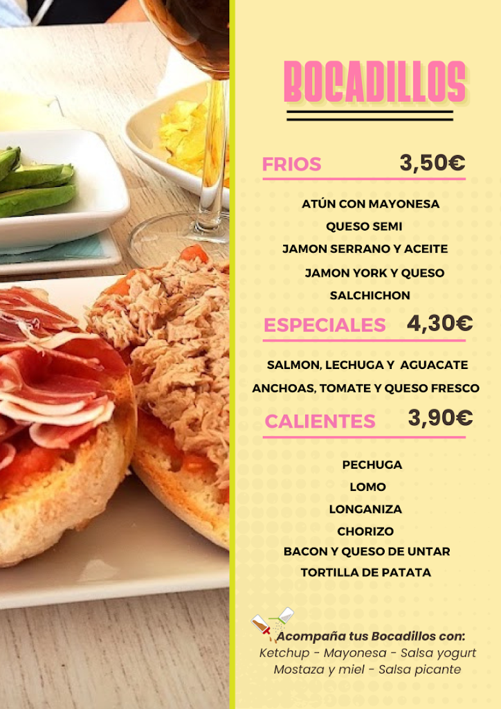Cafe Bar TiviPark — Carta