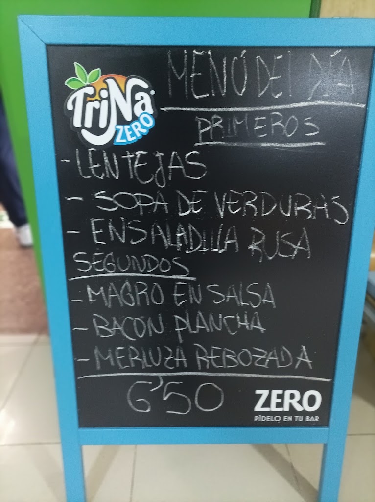 Cafeteria SES Hospital Campo Aranuelo, Navalmoral de la Mata. — Carta