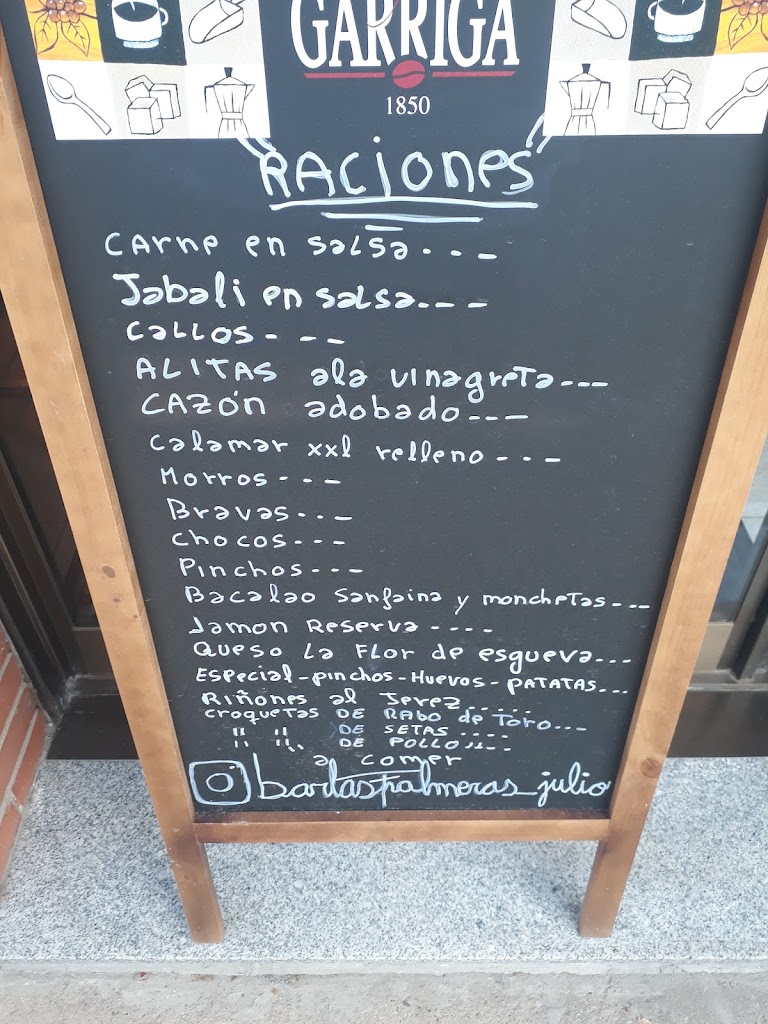 Las Palmeras — Carta