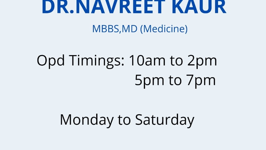 Dr. Dr Navreet Kaur Mbbs Md Internal Medicine Physician