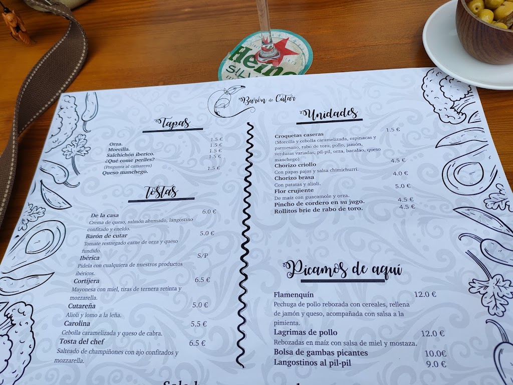 Taberna Baron De Cutar — Carta