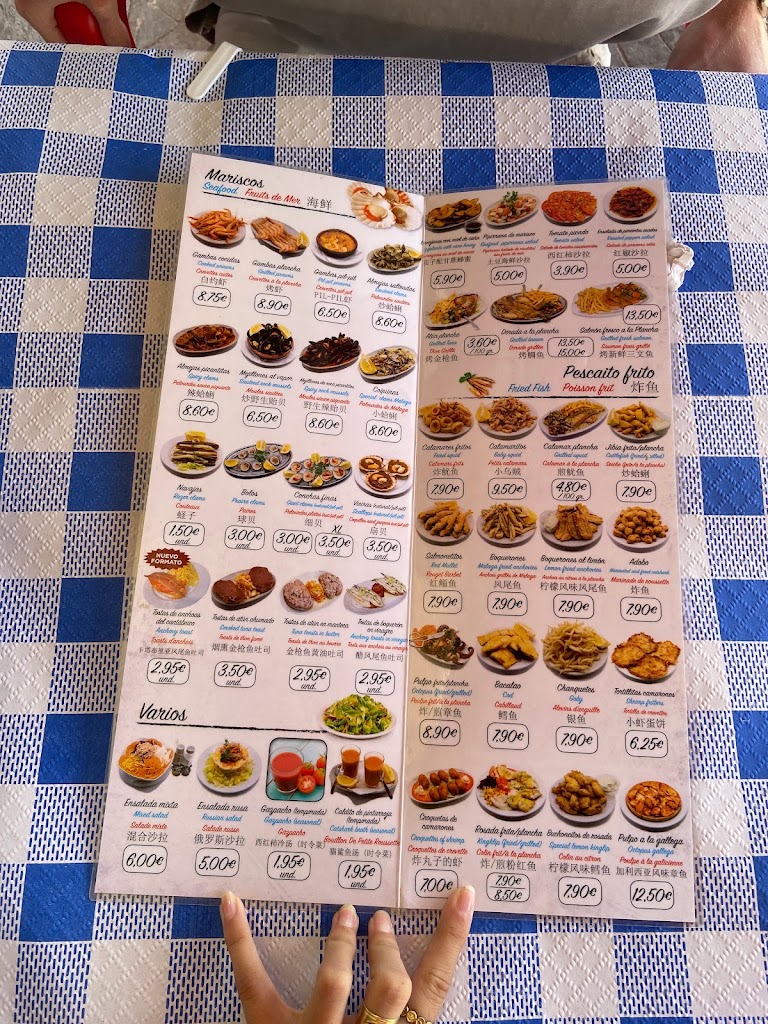 Chupytira playa Rincon de la Victoria — Carta