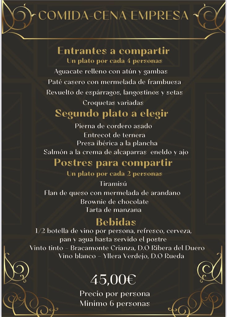 Restaurante Dominique's - Fuengirola — Carta