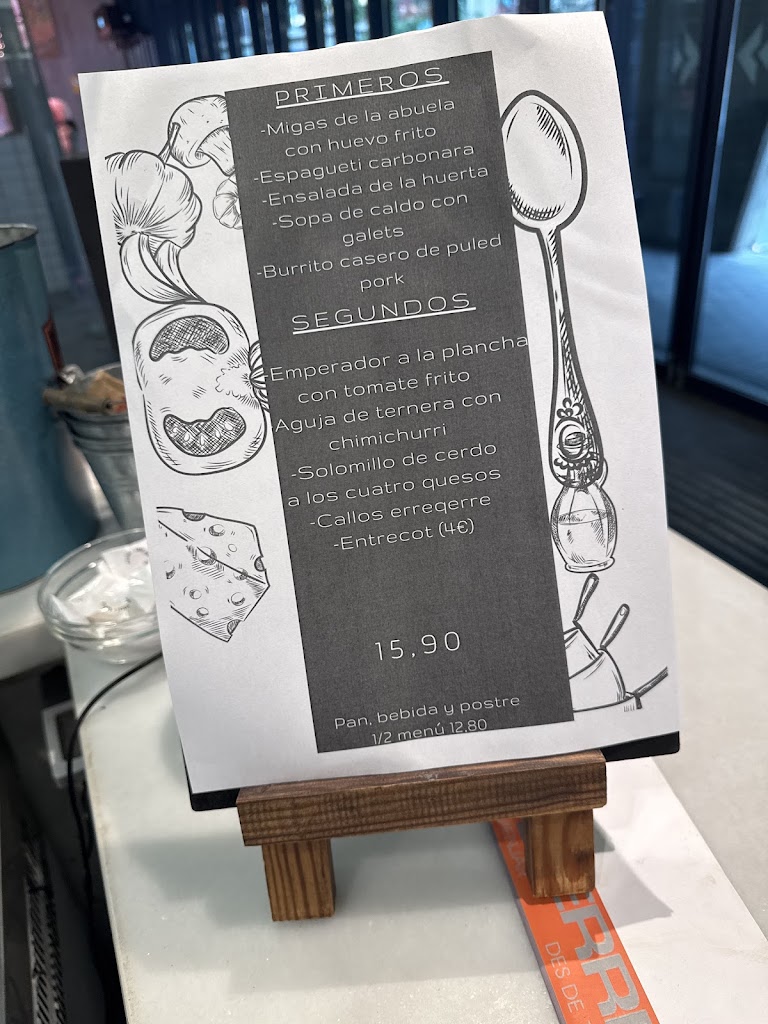 Bar Erre Que Erre — Carta
