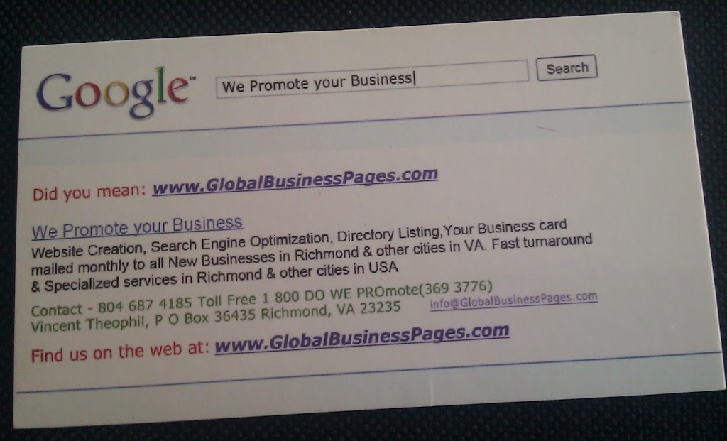 Global Business Pages