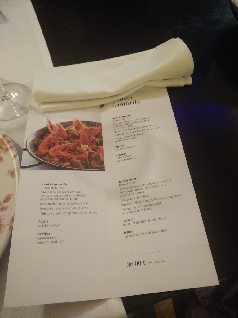 Restaurante Denver — Carta