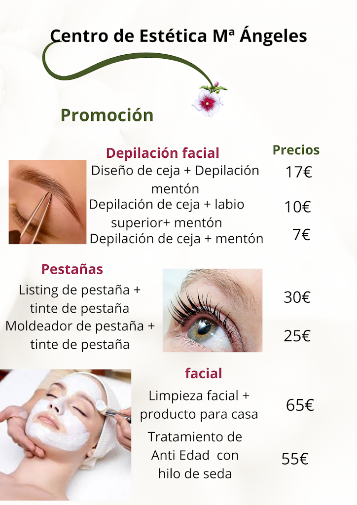Centro de Estetica M Angeles — Carta