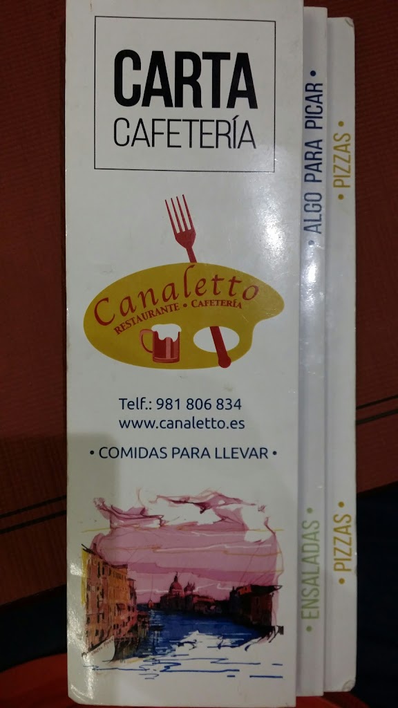 Restaurante Canaletto — Carta