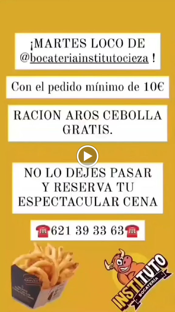 Bocateria Instituto — Carta