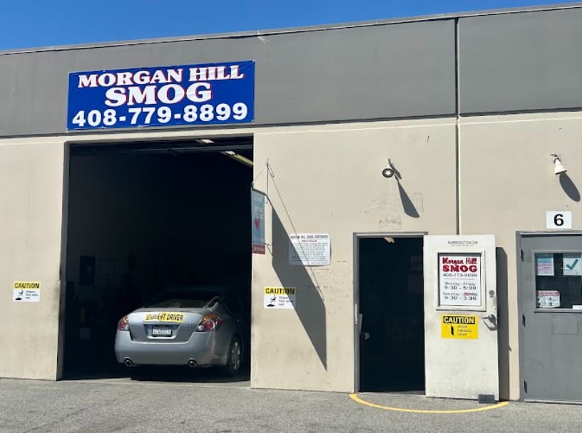 Smog inspection station in Morgan Hill