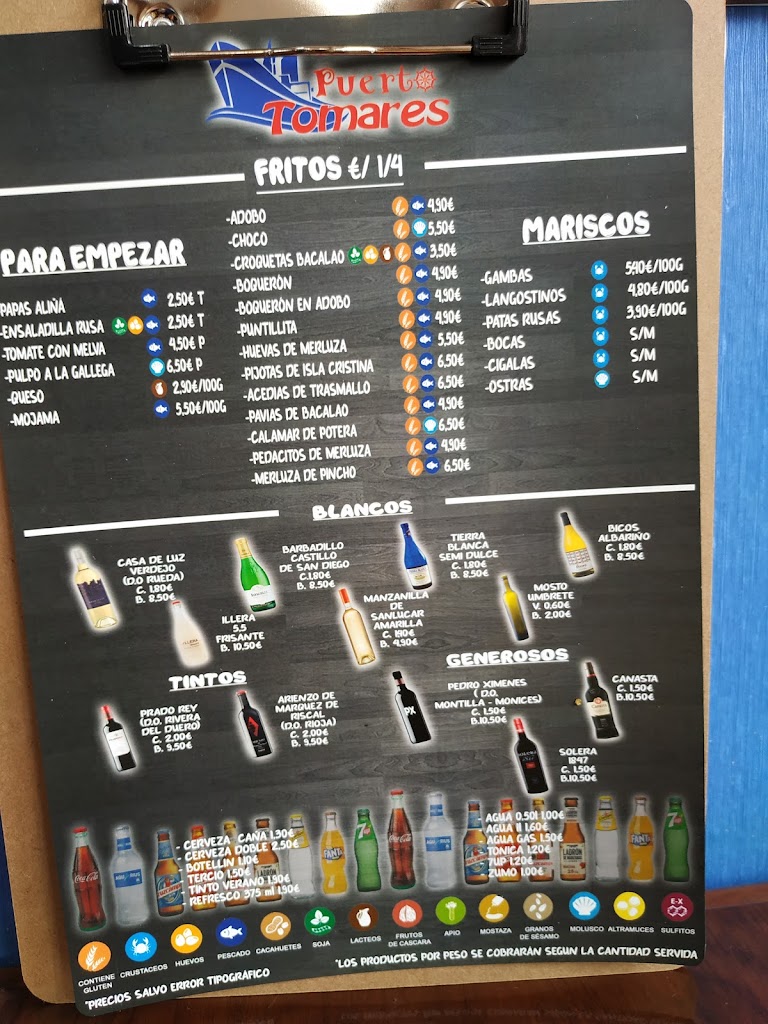Puerto Tomares — Carta