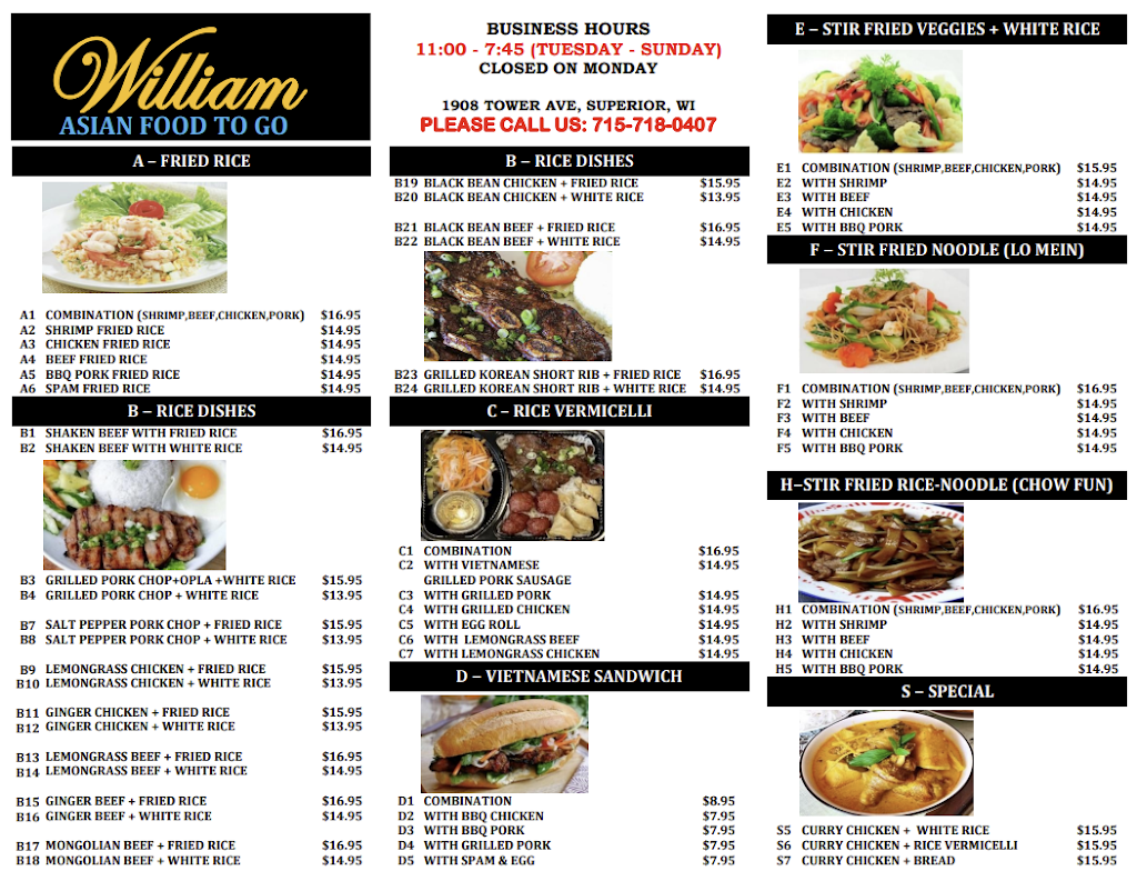  William Asian Food to go