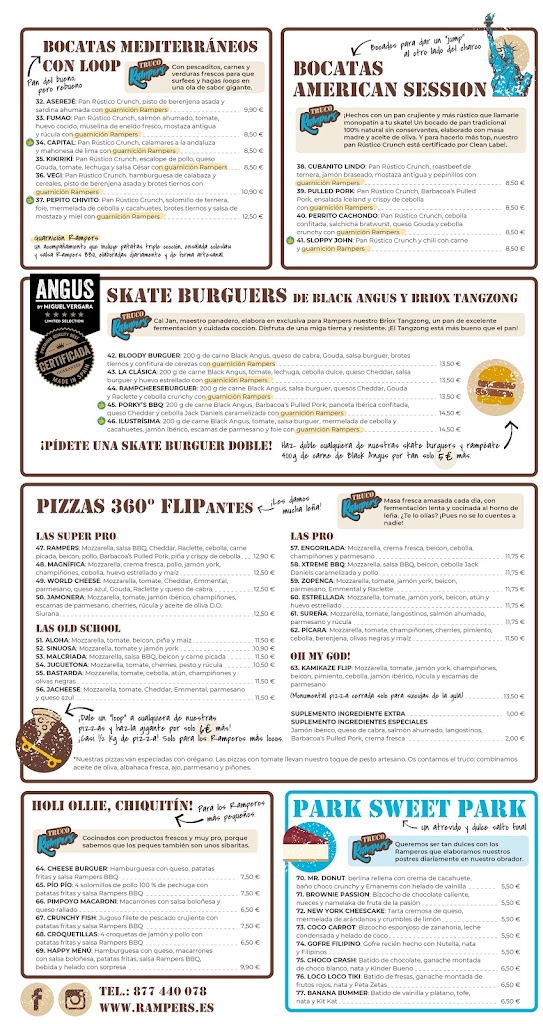 RAMPERS - Cocina Freestyle — Carta