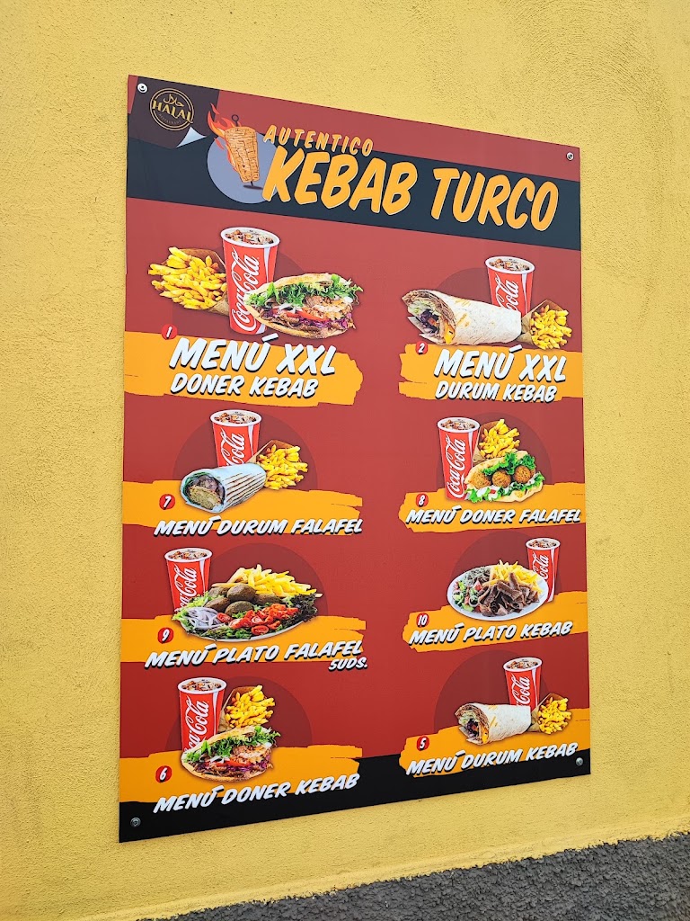 Kebab turco Tacoronte — Carta