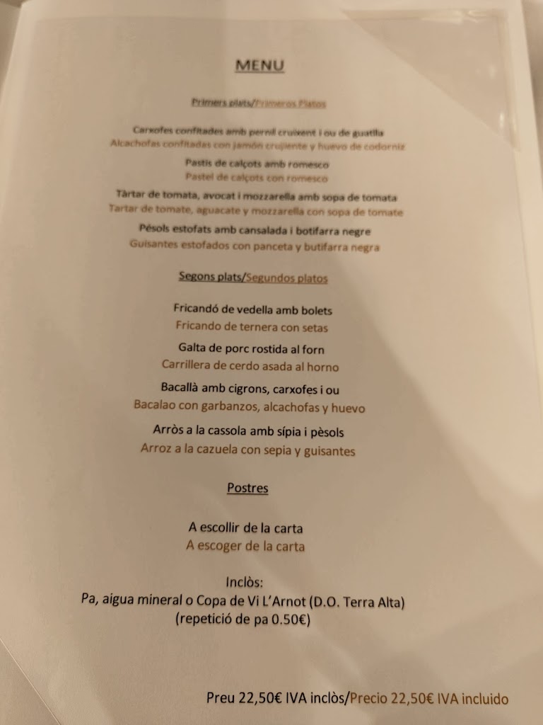 Can Blanc — Carta