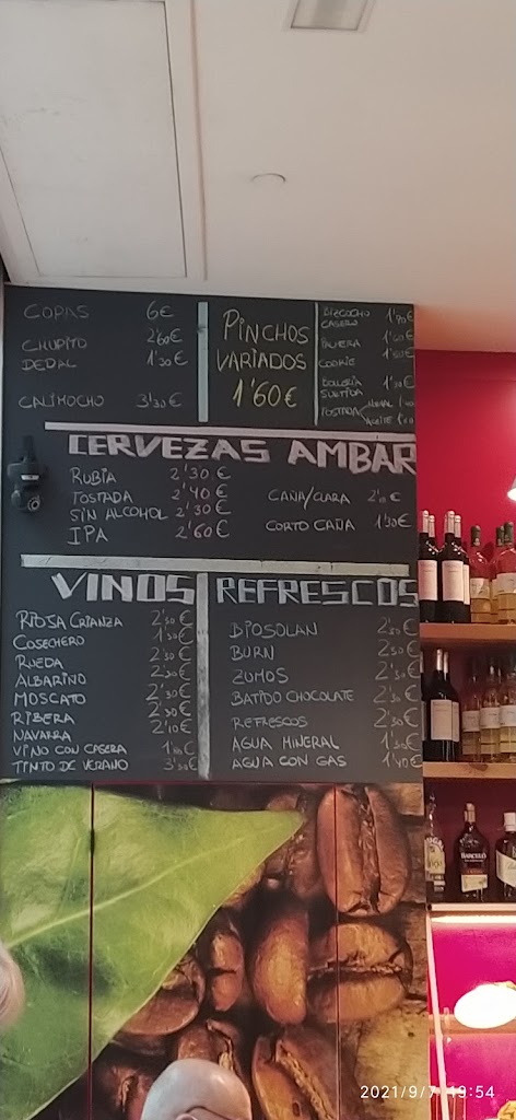 El Cafetin de Enol — Carta