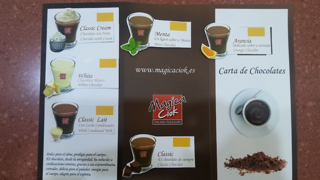 Cafe - Bar La Cueva — Carta