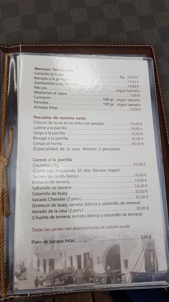 Bar Chavolas — Carta